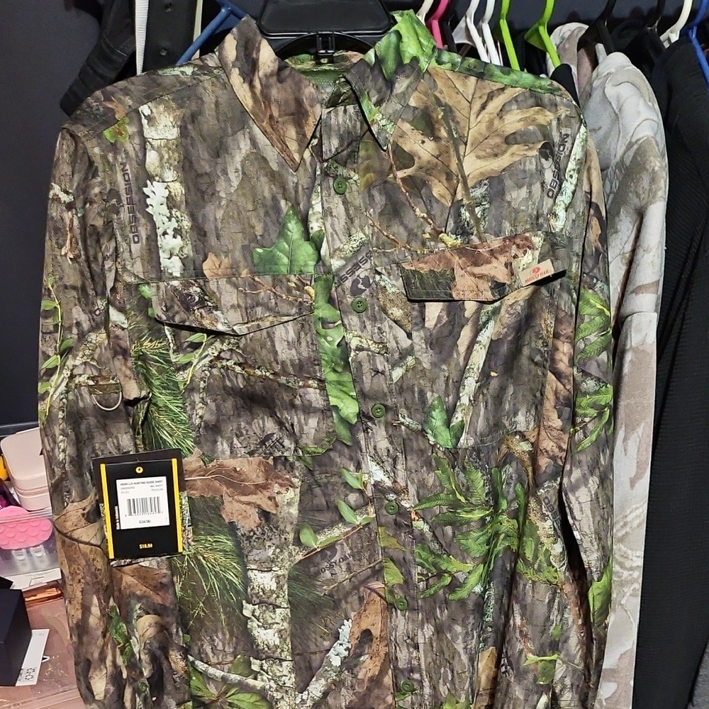 Mossy Oak Men's Camouflage Button Down Shirt